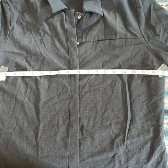 Banana Republic black shirt/jacket size M. Made in 🇮🇹 - Picture 7 of 8